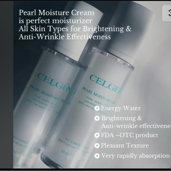 NWT CELGEN PEARL MOISTURE CREAM 1.69 FL.OZ WRINKLE IMPROVEMENT - Picture 4 of 9